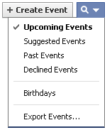iPhone Calendar Facebook Events